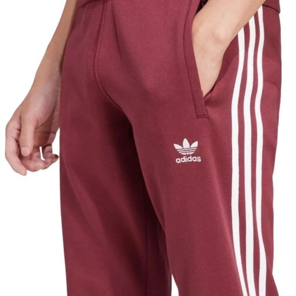 ADIDAS 3 Stripe Fleece Jogger Pants Adicolor Size S Mens Indigo Navy IM9319 NWT - Picture 5 of 13